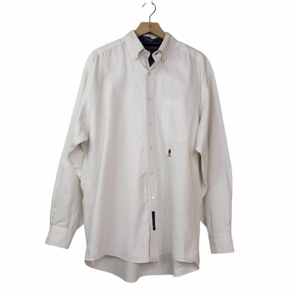 Tommy Hilfiger Logo Button Down Shirt - Picture 1 of 10
